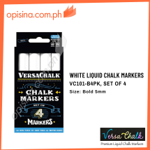 VersaChalk White Liquid Chalk Markers for Blackboards by
